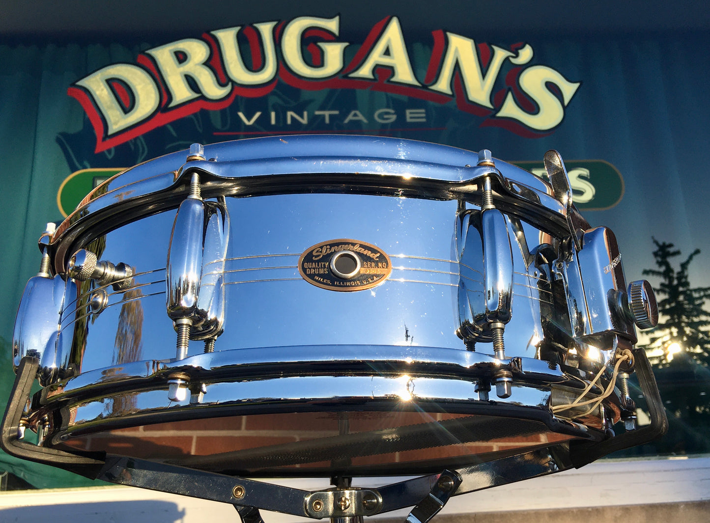 1960s Slingerland 5x14 Gene Krupa COB Brass Snare Drum 2020