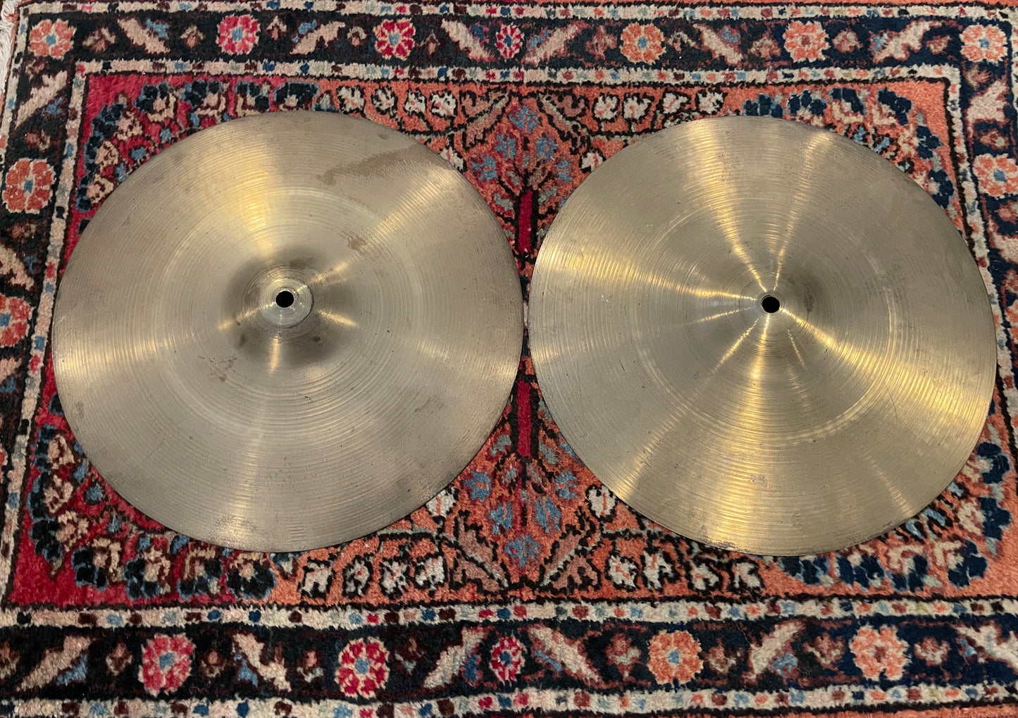 14" Zildjian A 1950s Small Stamp Hi-Hat Cymbal Pair 832g/844g #834
