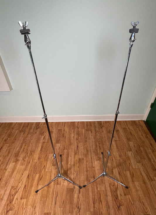 1960s Ludwig 1400 Flat Base Straight Cymbal Stand Pair (2 Pcs.)