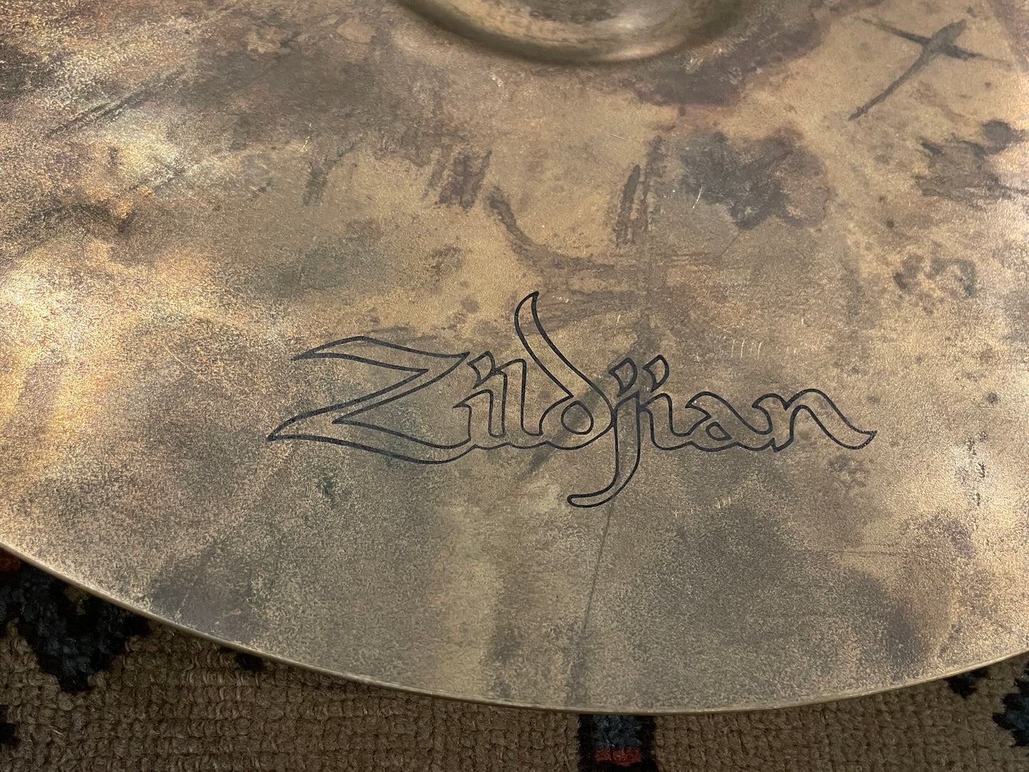 20" Vintage Zildjian A Earth Ride Cymbal 3576g 1970s-1980s Hollow Logo