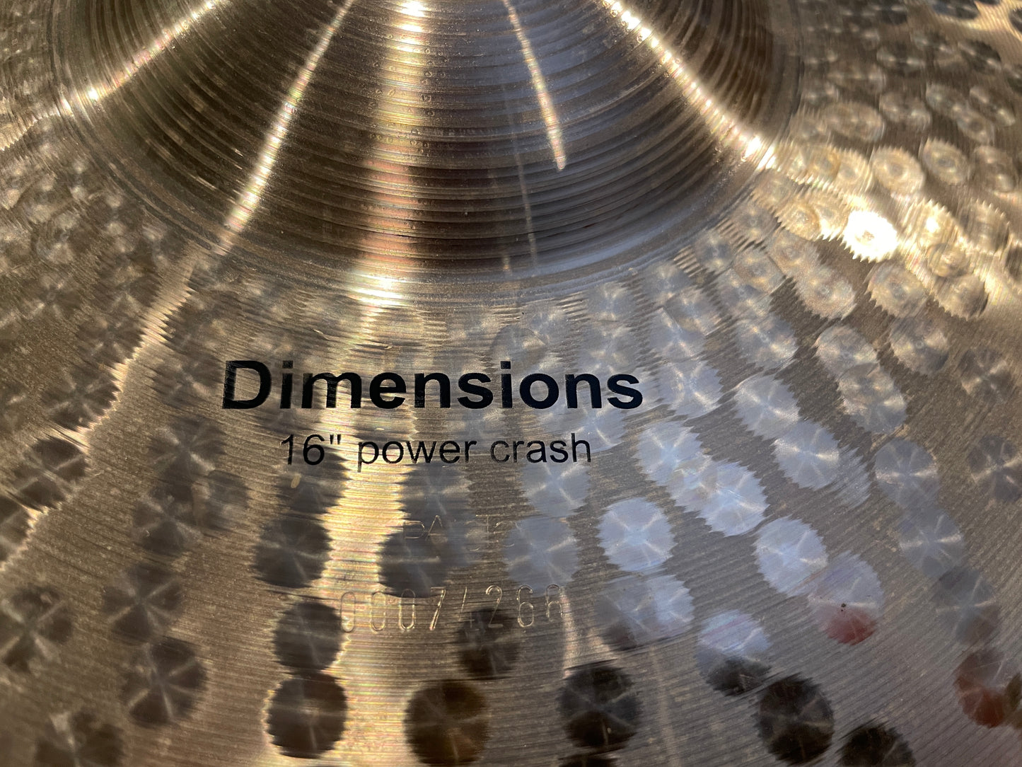 16" Paiste Dimensions Power Crash Cymbal 1176g