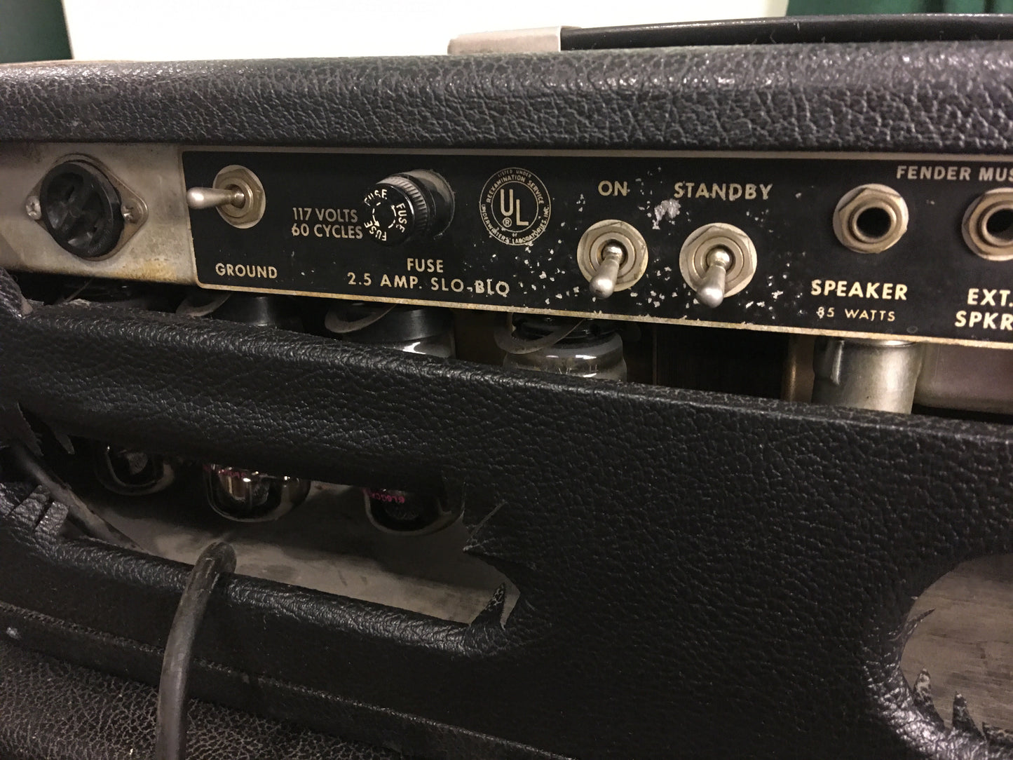 1966 Fender Blackface Showman Amp Head