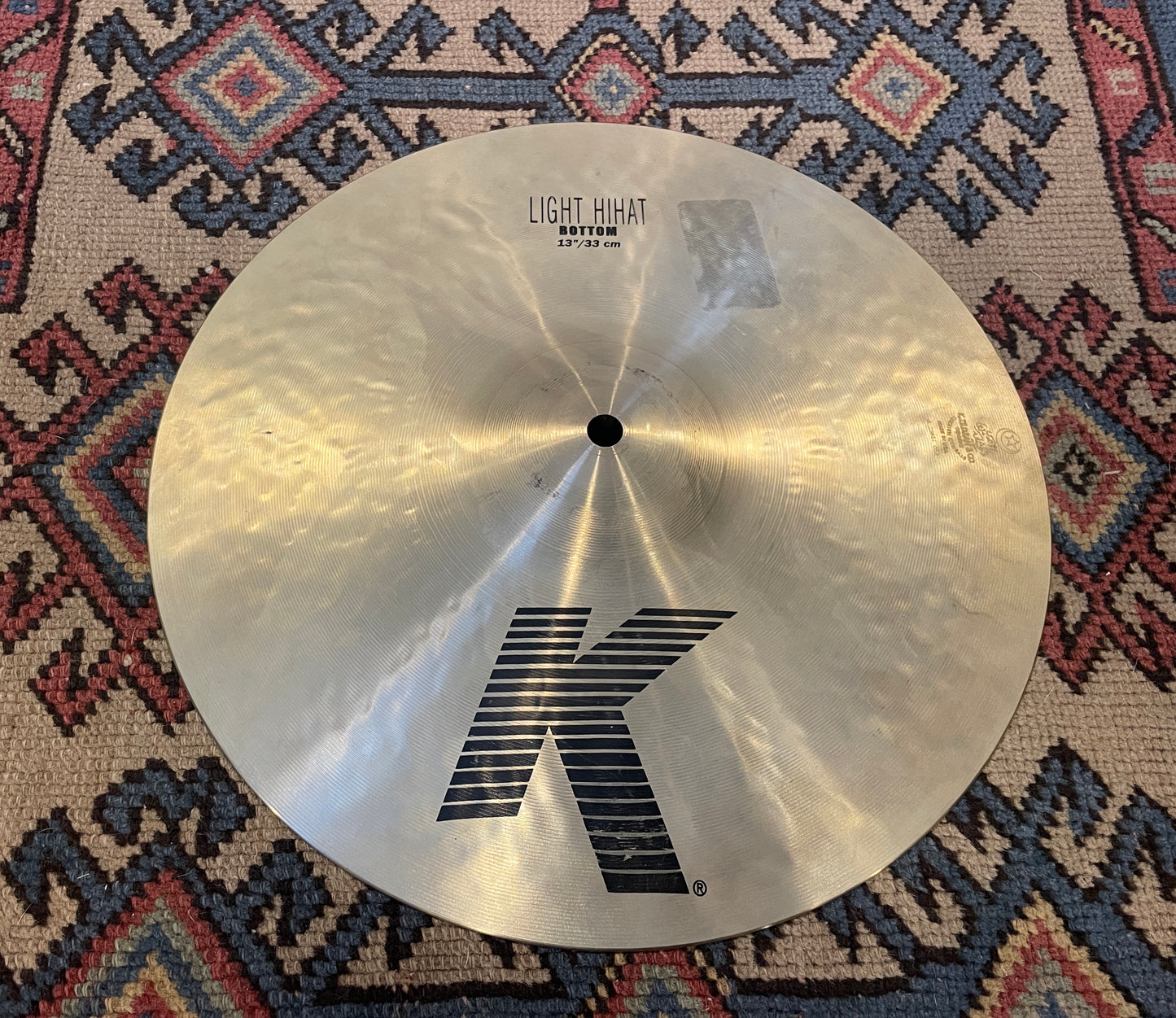 13" Zildjian K Light Hi-Hat Bottom Single Cymbal 1124g K0806