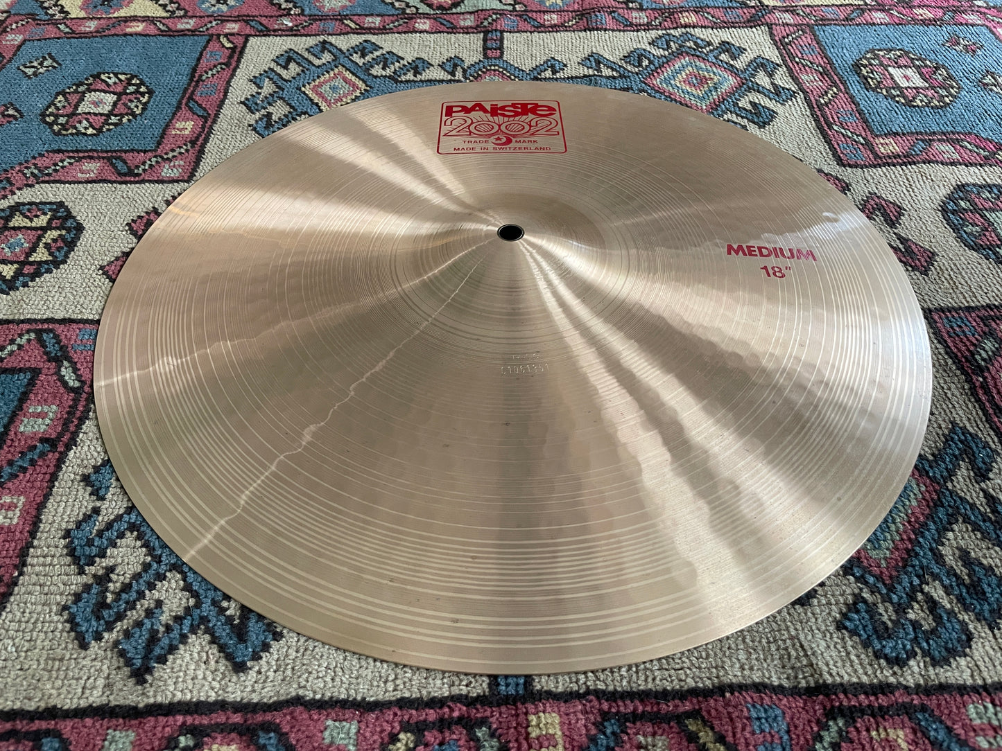 18" Paiste 2002 Medium Crash Cymbal 1552g