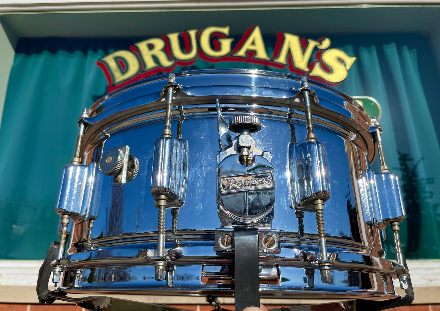 1970s Rogers Big R Super Ten 6.5x14 Snare Drum