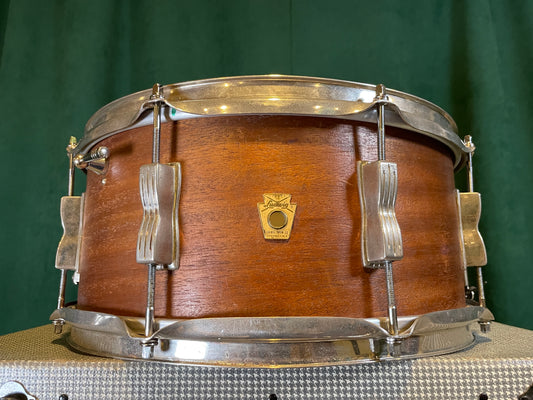 1966 Ludwig 6.5x14 Auditorium Snare Drum - Mahogany