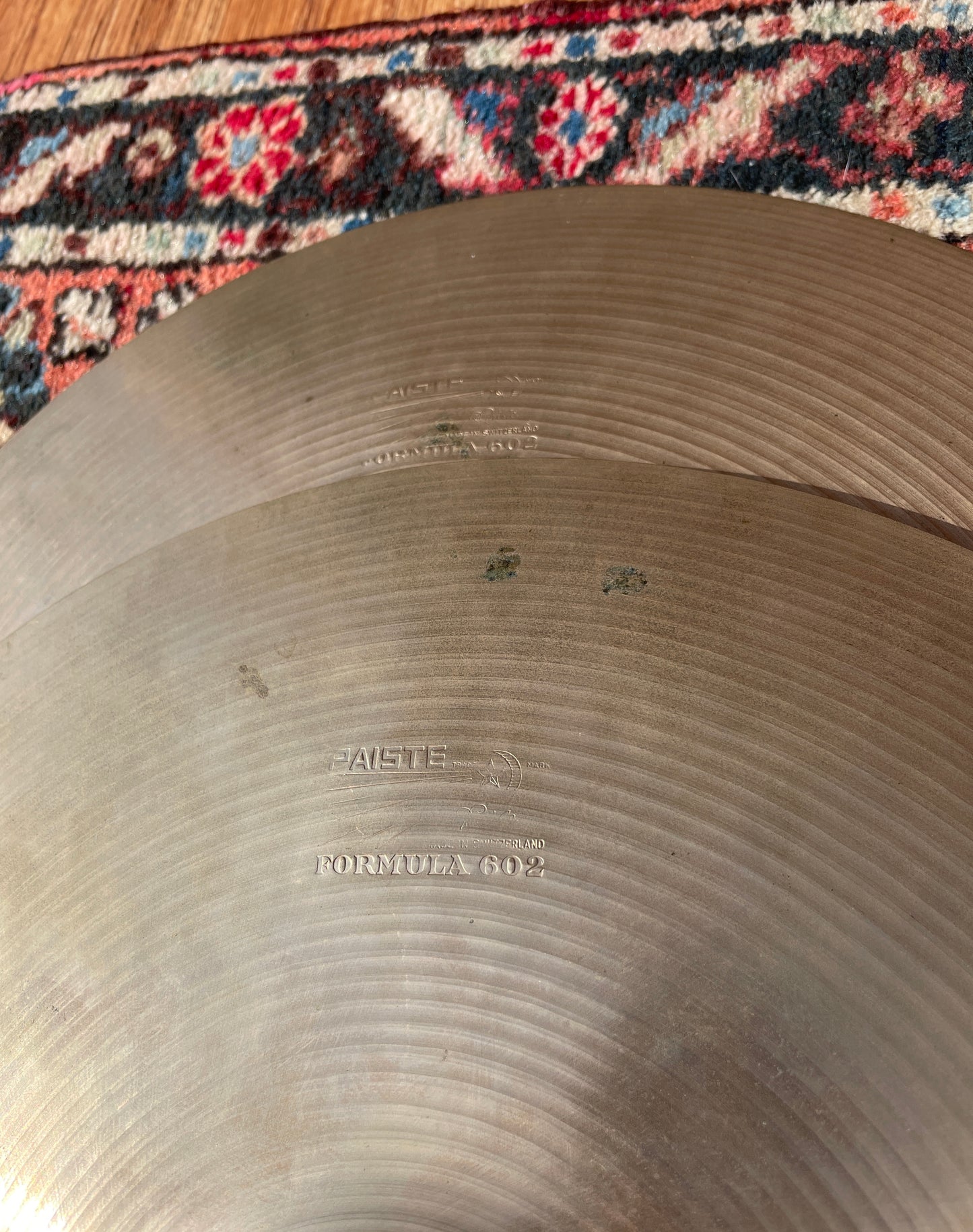 14" Paiste Pre-Serial Number Formula 602 Hi-Hat Cymbal Pair 830g/938g #38