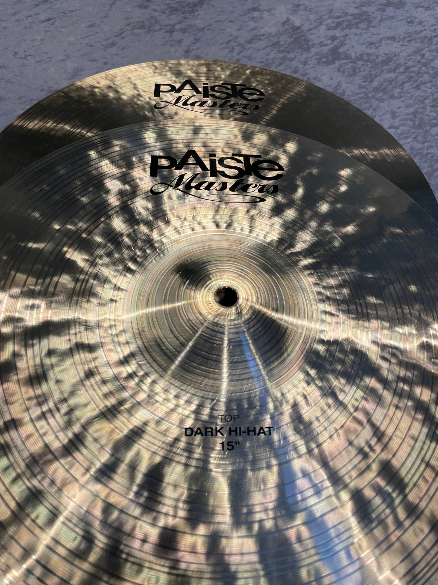 15" Paiste Masters Dark Hi-Hat Cymbal Pair 906g/1390g