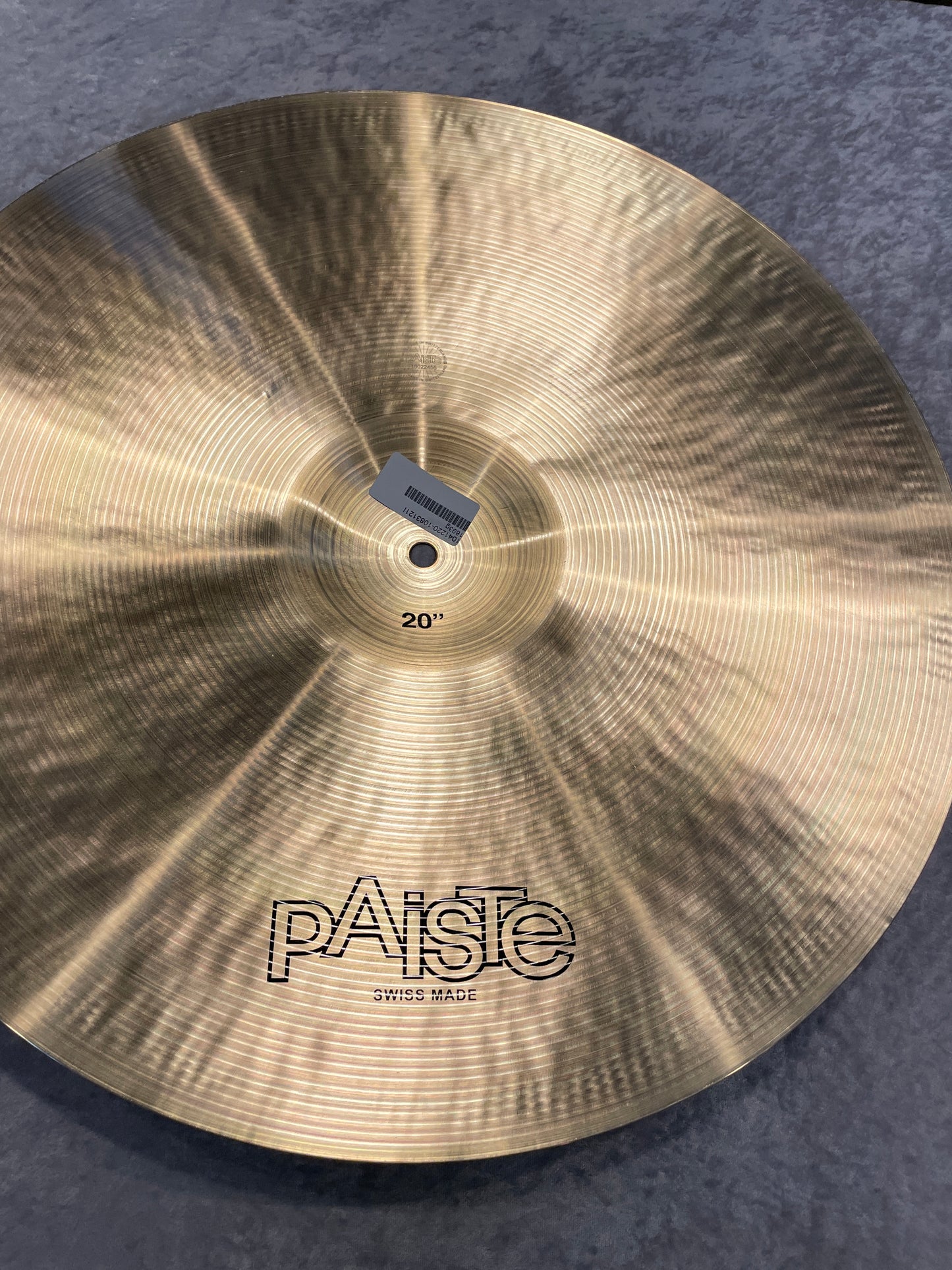 20" Paiste Formula 602 Thin Crash Cymbal 1893g