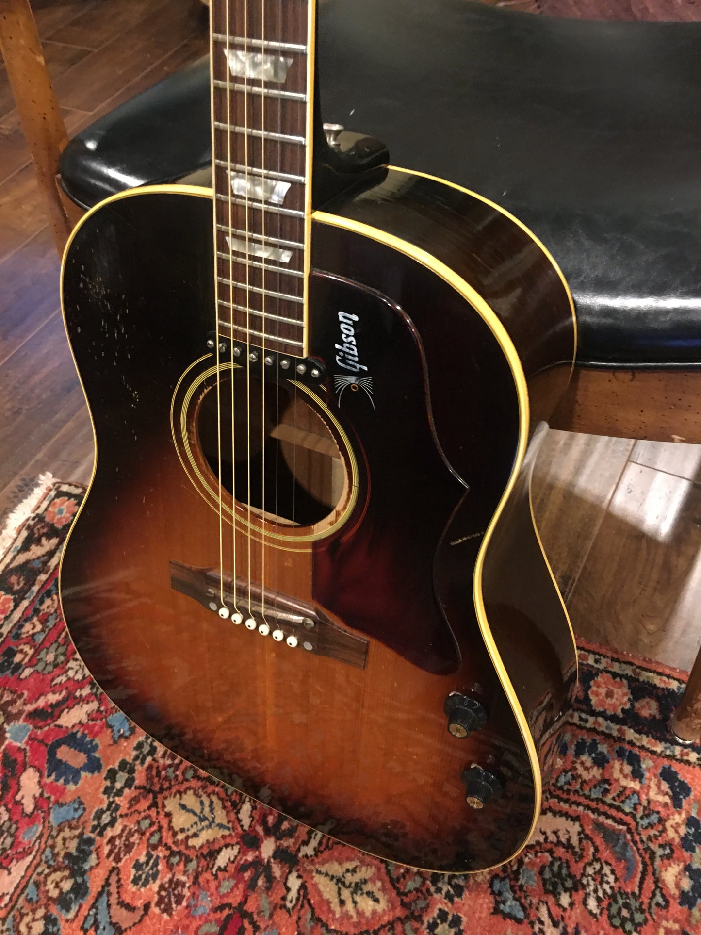 1968 Gibson J160E Sunburst Acoustic Guitar Beatles Lennon Harrison