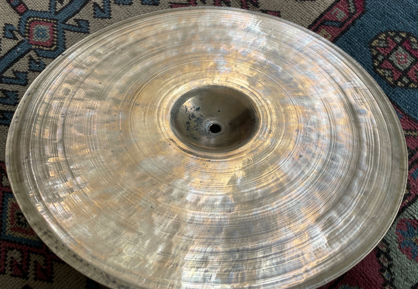 15" Early 1900s Small Ride Cymbal Trap Set "Ersatz K" 1474g