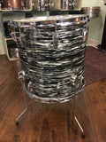 1972 Ludwig 16x16 Oyster Black Pearl Classic Floor Tom Drum 3 Ply