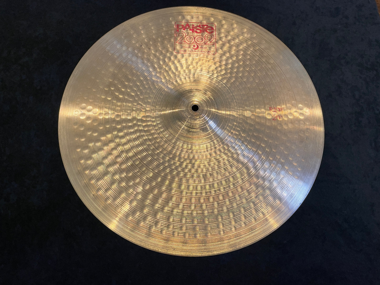 20" Paiste 1980s 2002 Ride Cymbal 2350g