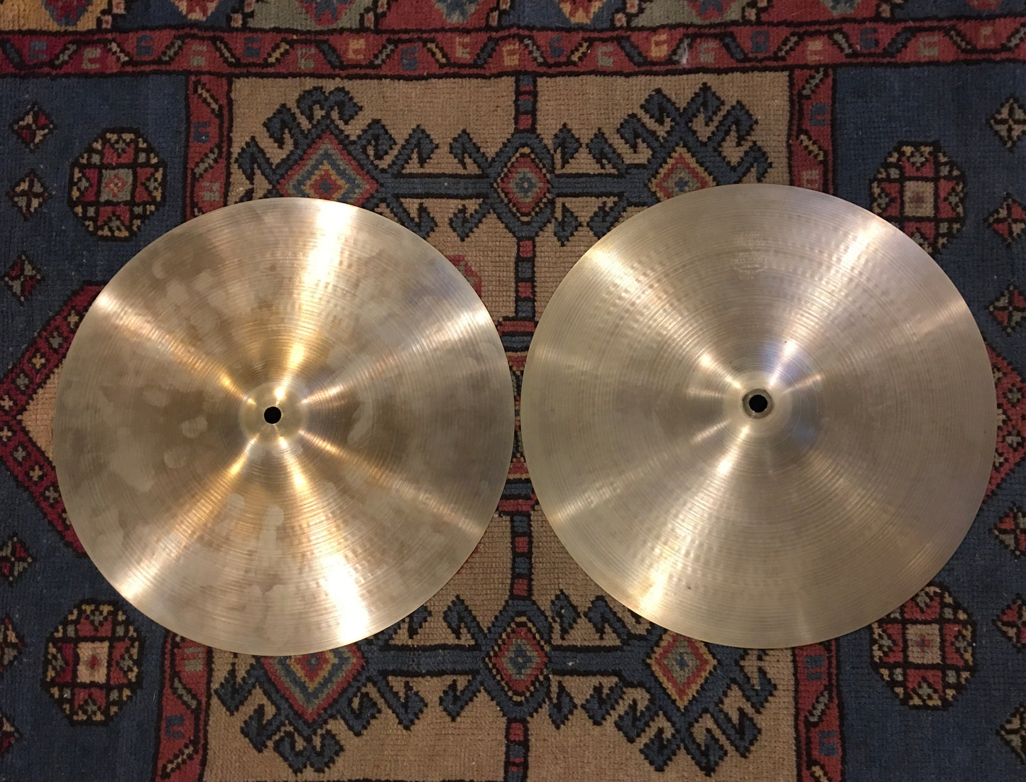 14" Zildjian A 1960s Hi-Hat Cymbal Pair 826g/866g #660