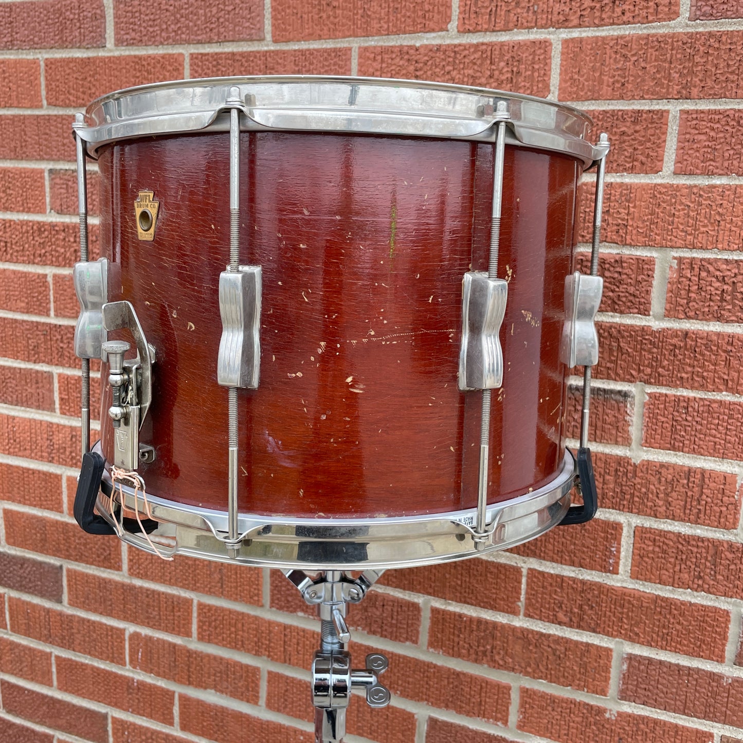 Vintage WFL No. 3092 Champion 10x14 Marching Snare Drum Mahogany Field Drum Ludwig