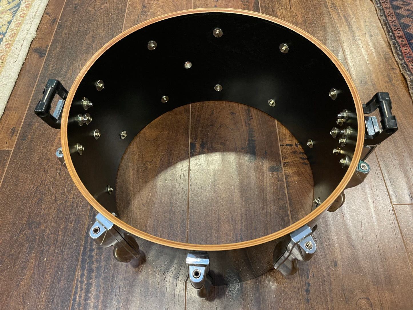 1980s Yamaha SD-980RP Recording Custom 8x14 Snare Drum Piano Black MIJ