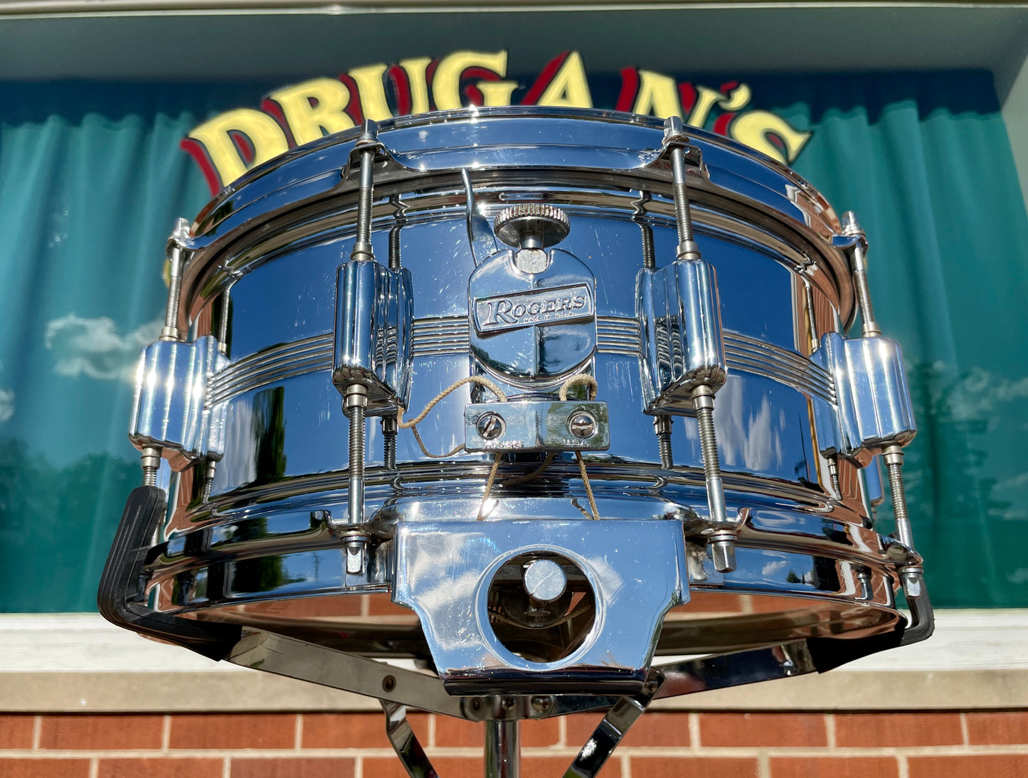 1970s Rogers 6.5x14 Big R Dynasonic Snare Drum COB