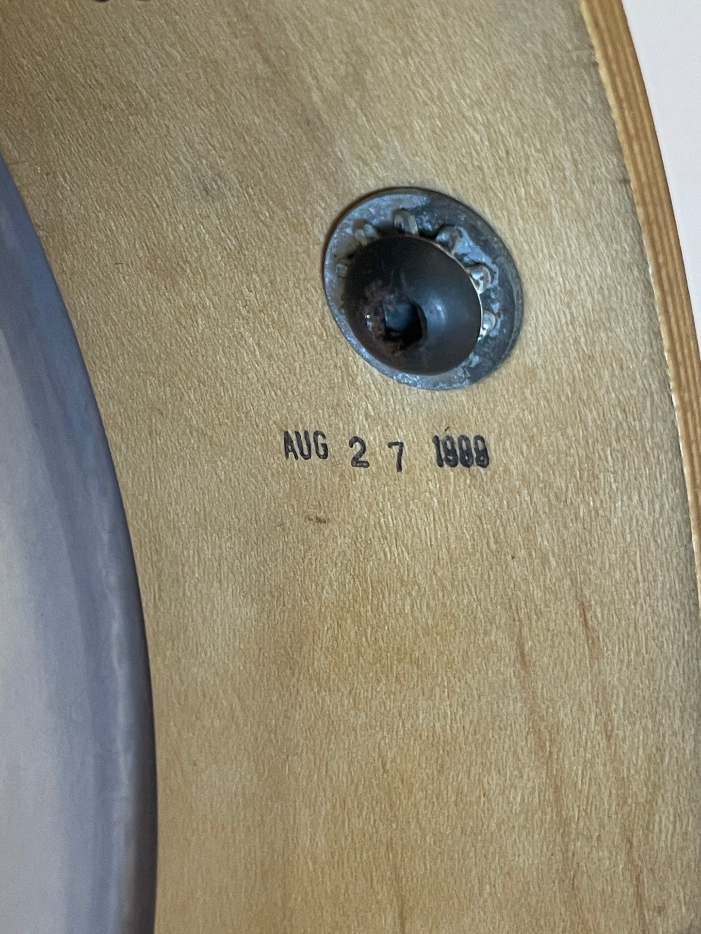 1999 DW 8" Wood Piccolo Tom Black Ebony Stain Drum Workshop Terry Bozzio 2x8