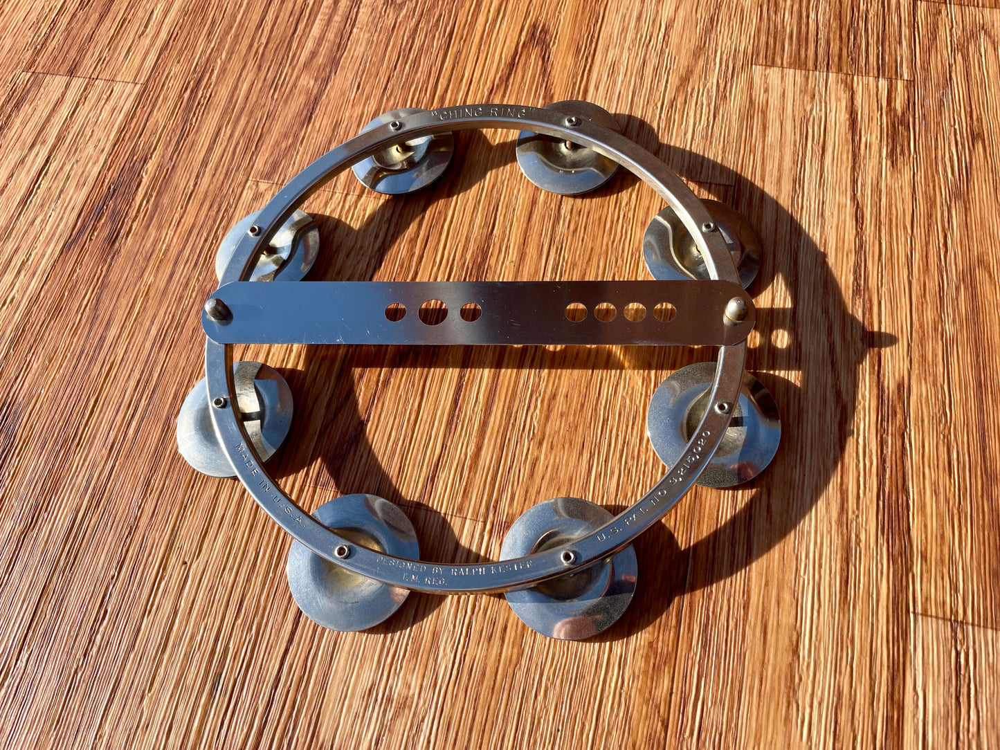 NOS Vintage Original Ralph Kester Ching Ring Hi-Hat Tambourine John Bonham