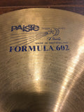 14" 1985 Paiste Blue Label Formula 602 Heavy Hi-Hat Cymbals 1074/1148g