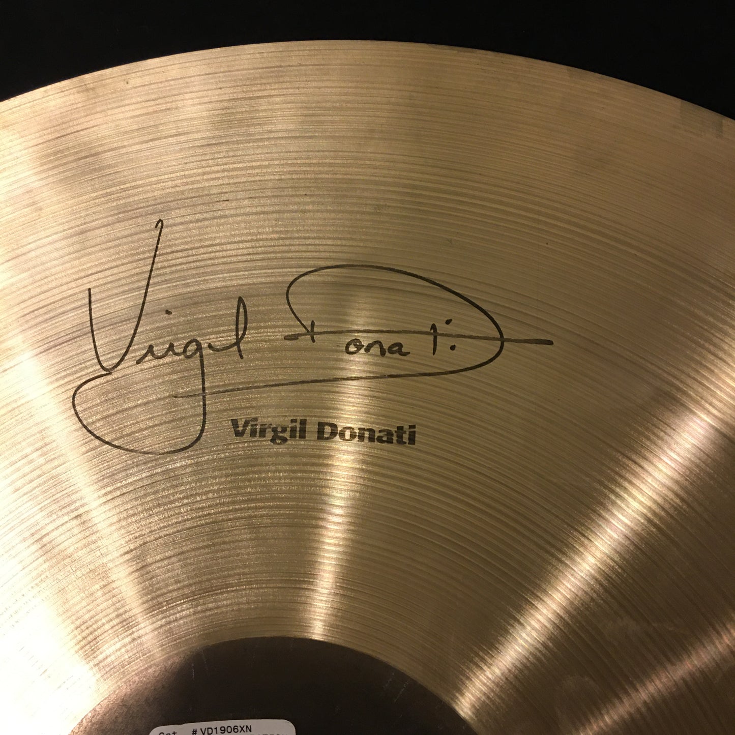 19" Sabian Virgil Donati Signature Saturation Crash Cymbal #127
