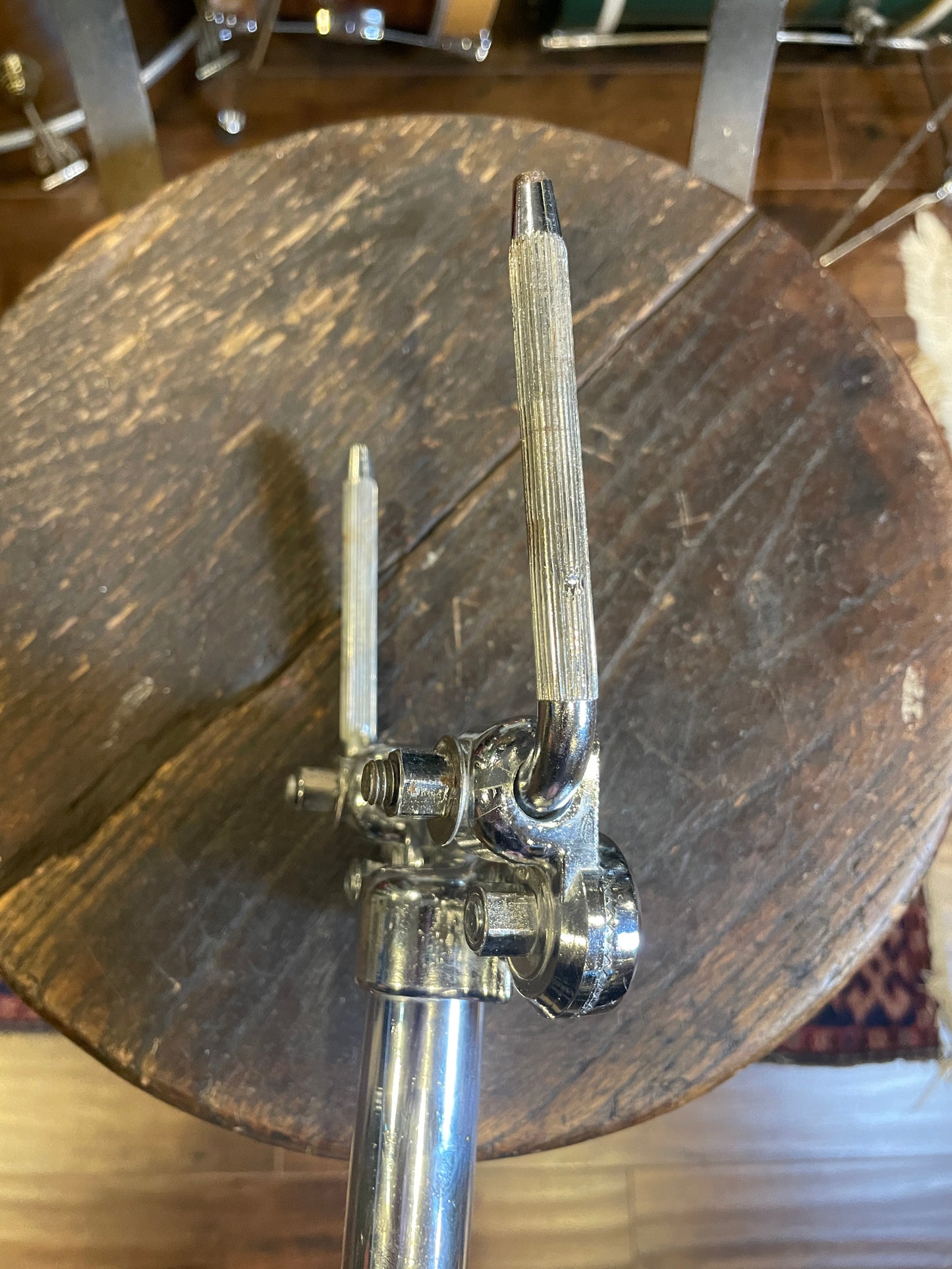 1970s Ludwig No. 781-2 Short Double Tom Post Holder Hollywood Big Beat