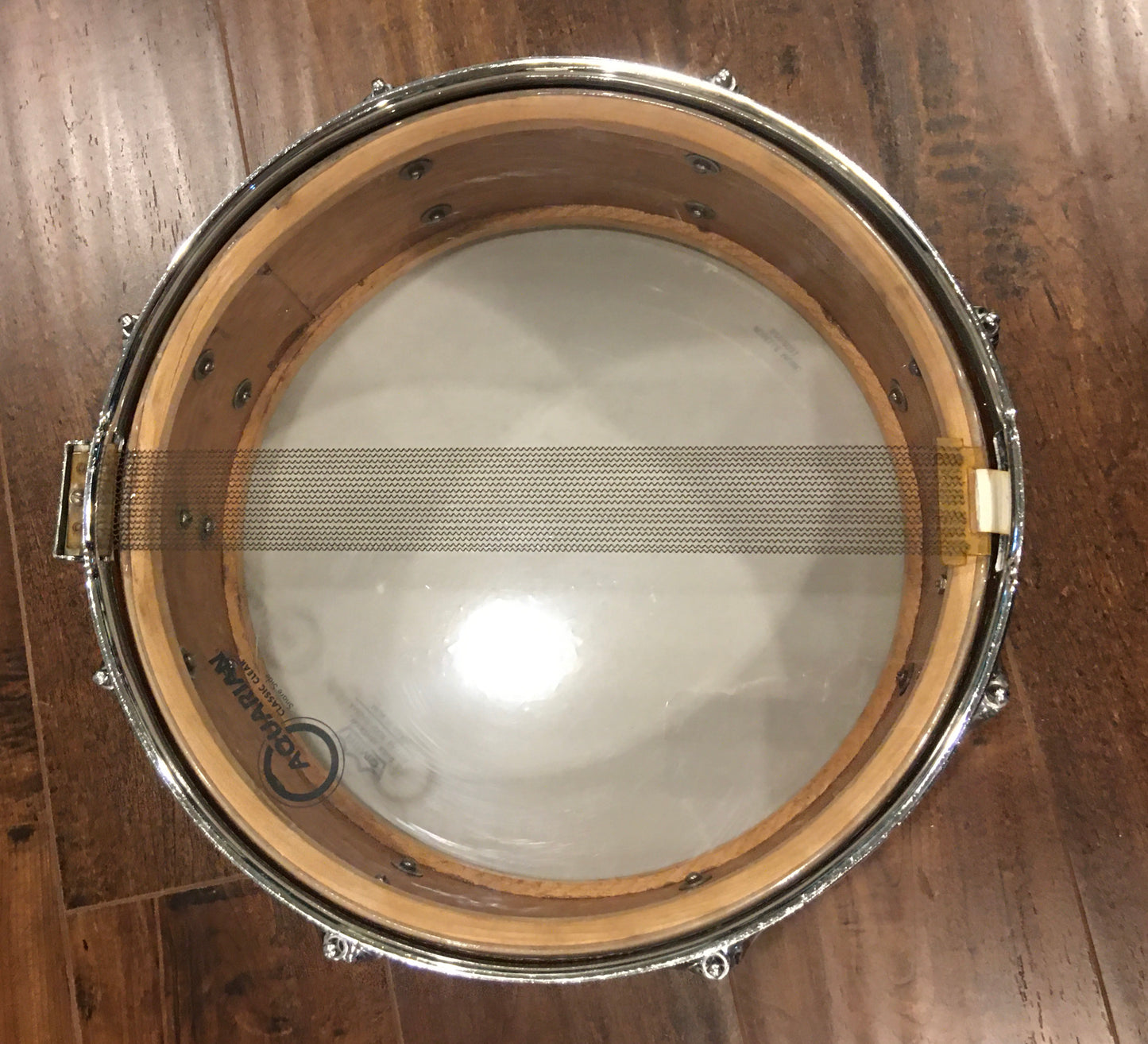 1957 WFL Ludwig 5.5x14 Buddy Rich Super Classic Snare Drum White Marine Pearl