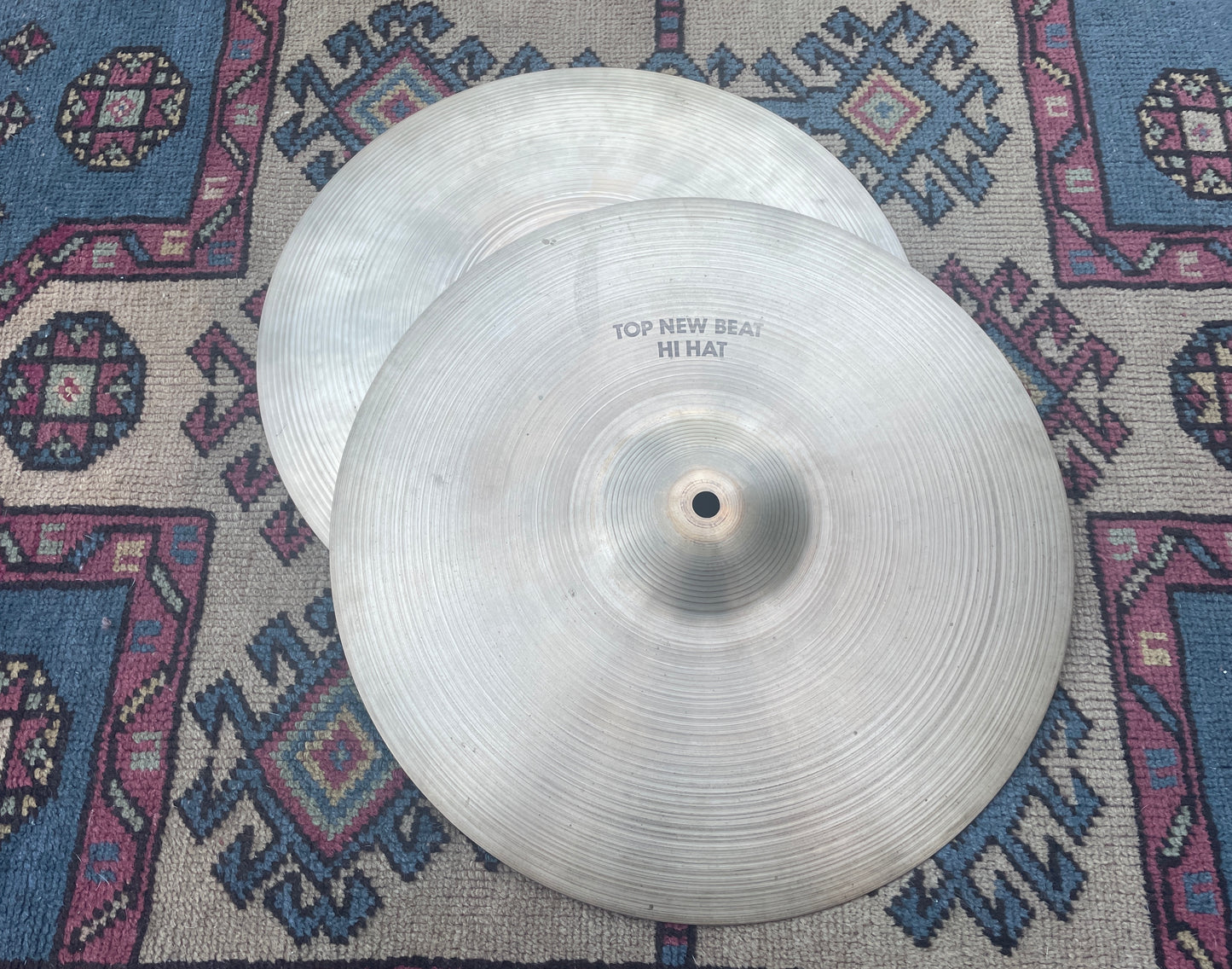 1970s Zildjian A New Beat Hi-Hat Pair 1094g/1424g #830
