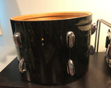 1970s Slingerland 9x13 Tom Drum Shell Black