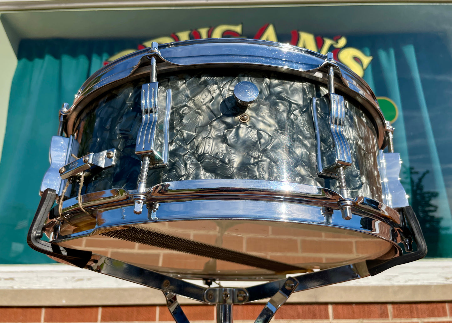 1961 Ludwig No. 983P 5pc Hollywood Outfit Drum Set w/ Jazz Festival Snare Black Diamond Pearl 22/12/12/16/5x14