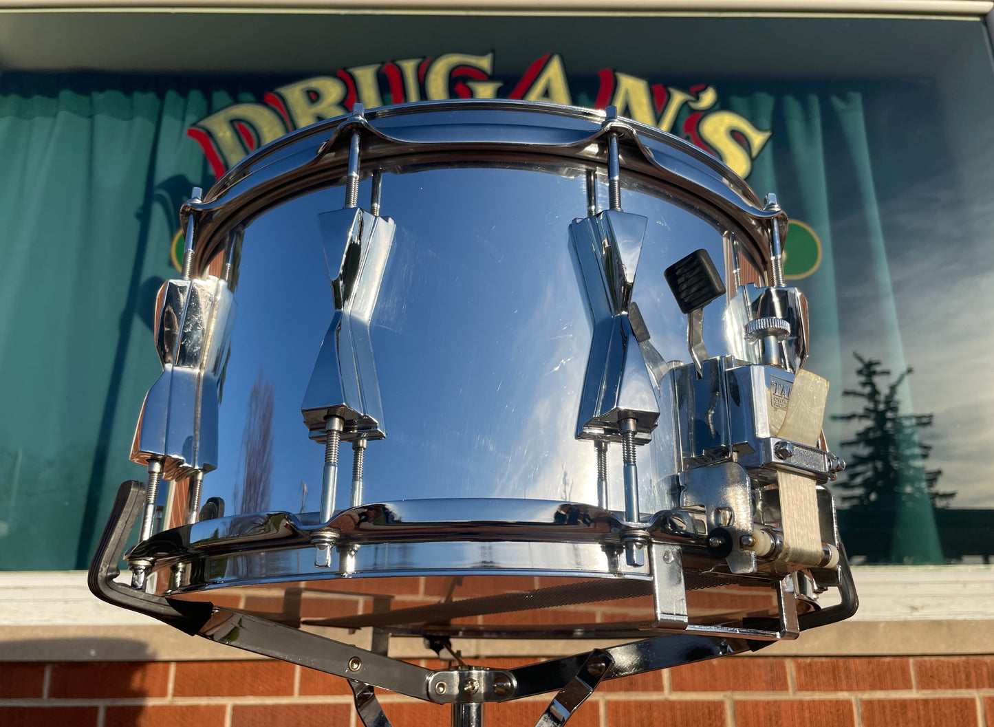 Vintage Tama 8x14 Granstar Snare Drum Chrome Over Birch Wood MIJ
