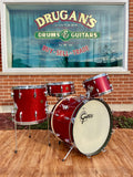 1960s Gretsch Progressive Jazz Drum Set Red Sparkle