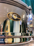 1960s Slingerland No. 130 Gene Krupa 5X14 Sound King Chrome Over Brass Snare Drum w/ Zoomatic Strainer