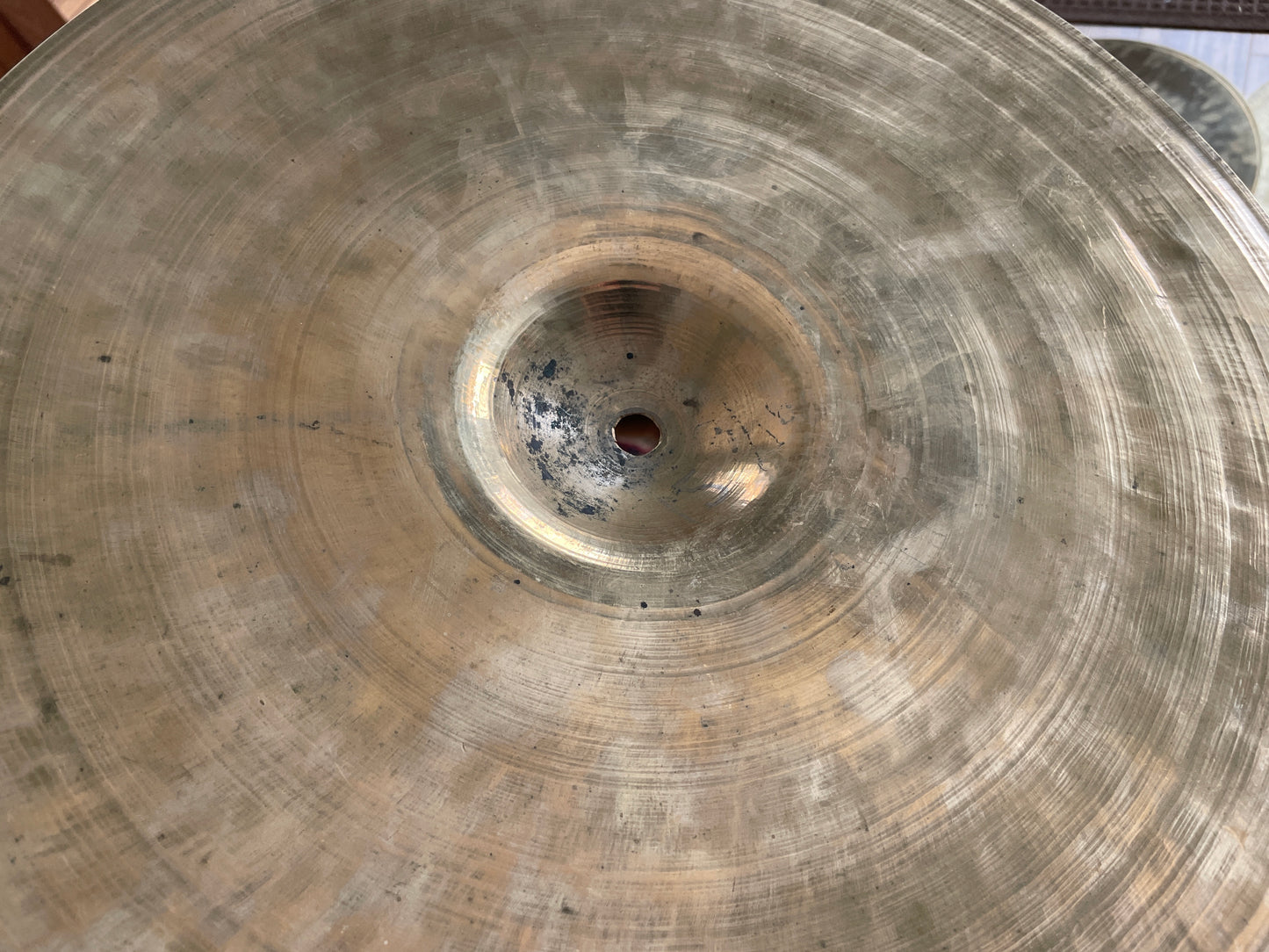15" Early 1900s Small Ride Cymbal Trap Set "Ersatz K" 1474g