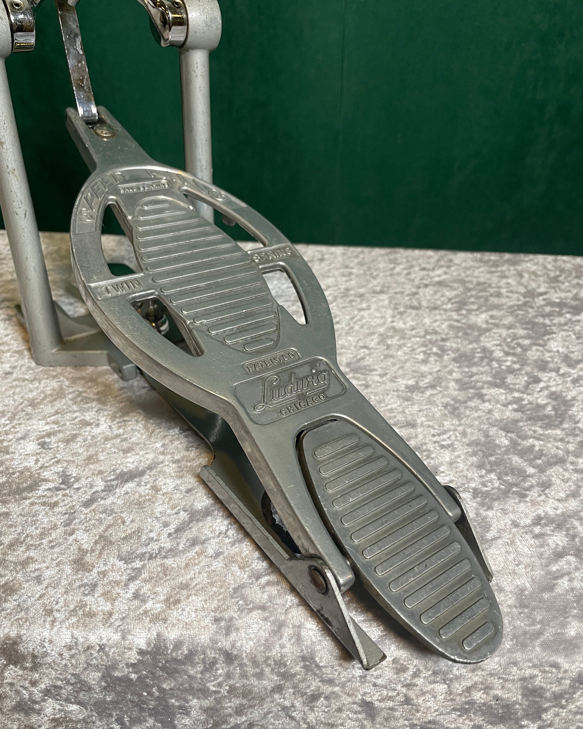 ludwig speed king double pedal Vintage Ludwig Twin Spring Speed King Bass Drum Pedal – Drugan's Drums & Guitars