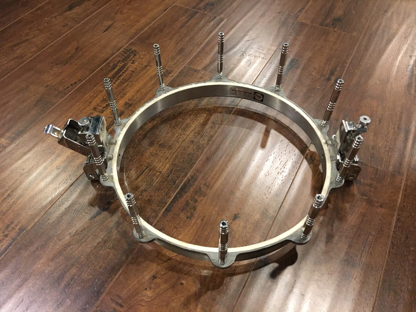 1980s Pearl 1st Generation 6.5x14 Free Floating Brass Shell Snare Drum