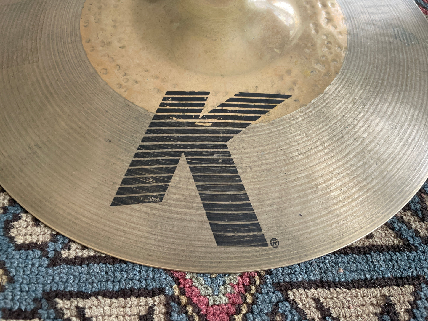 13-1/4" Zildjian K Custom Hybrid Hi-Hat Top Single Cymbal 866g