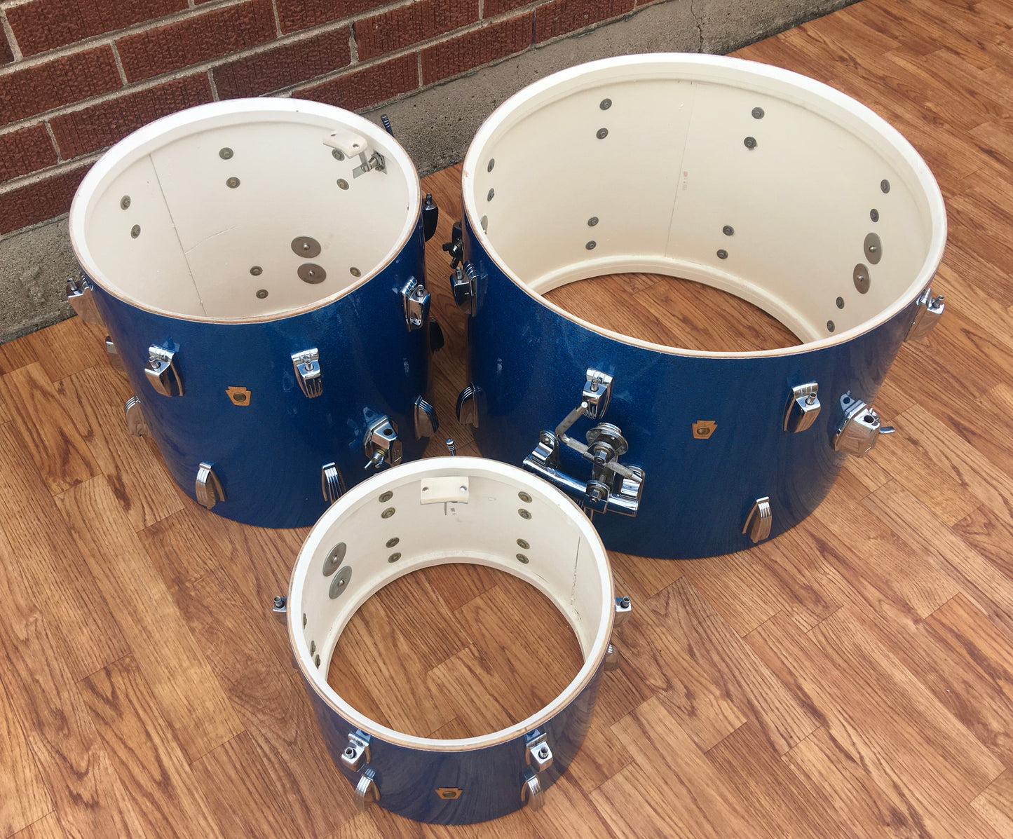1965 Ludwig Down Beat Drum Set - Blue Sparkle 20/12/14