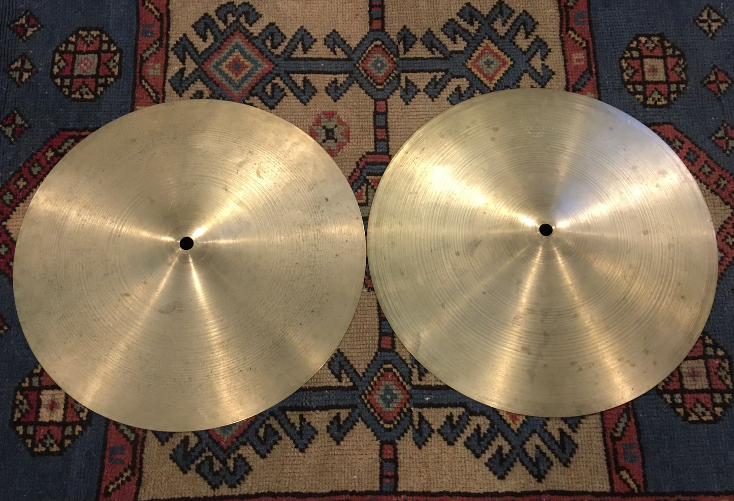 14" Zilco Azco 1970s Hi-Hat Cymbal Pair 760g/938g #652