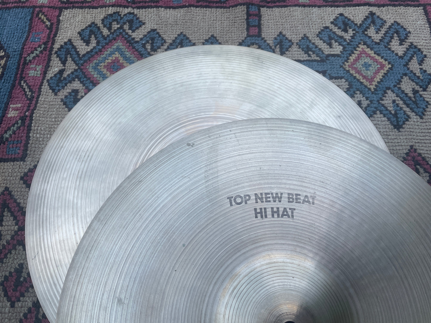 1970s Zildjian A New Beat Hi-Hat Pair 1094g/1424g #830