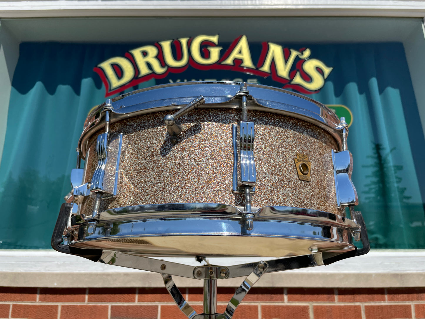 1963 / 1964 Ludwig 5x14 Jazz Festival Snare Drum Champagne Sparkle