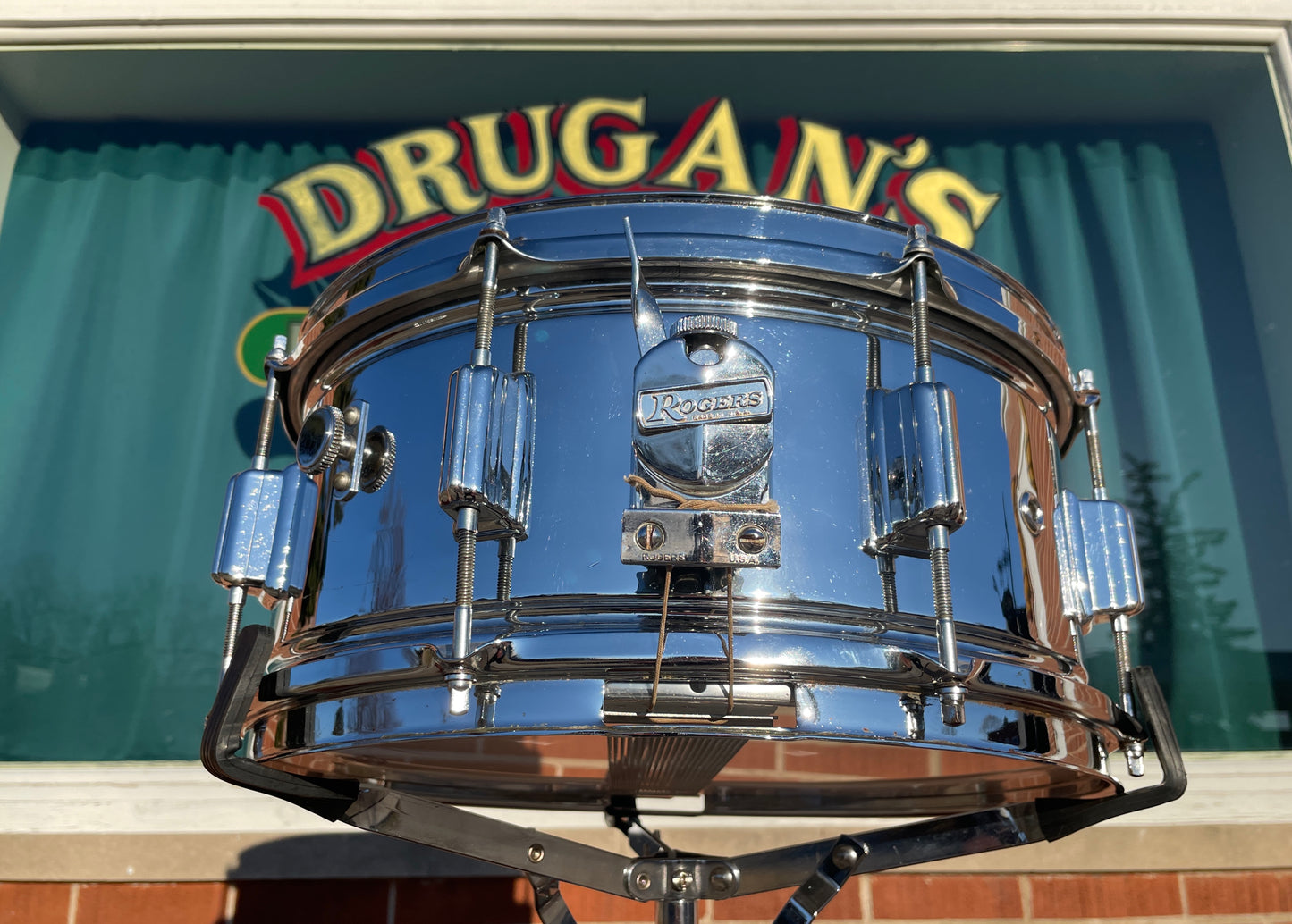 Rogers 6.5x14 Powertone COB Brass Snare Drum - Fullerton