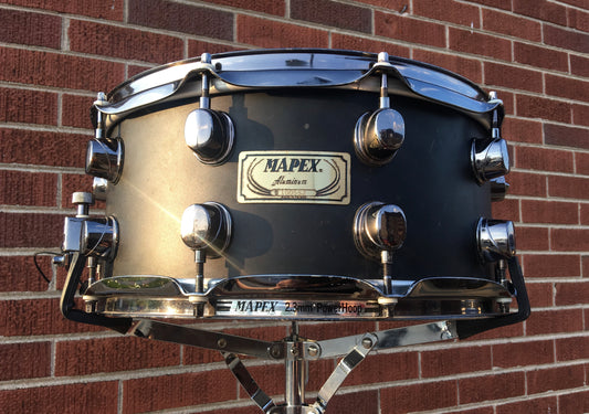 Mapex Matte Black Aluminum 6.5x14 Snare Drum