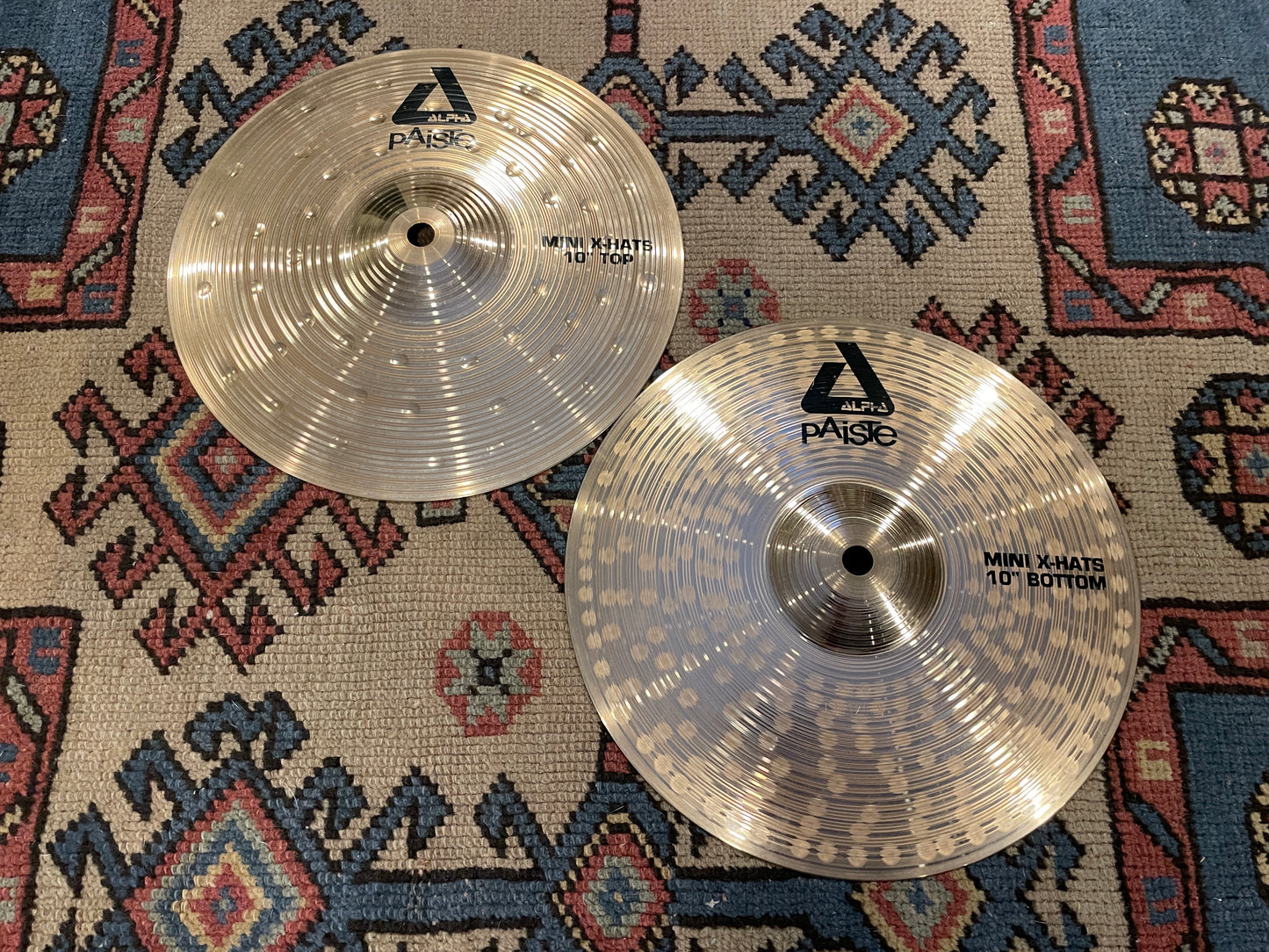 10" Paiste Alpha Mini X-Hats Hi-Hat Cymbal Pair 440g/664g
