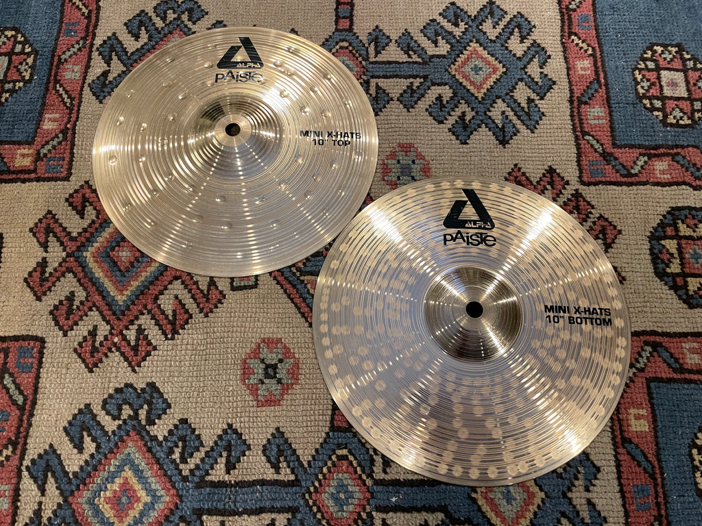 10" Paiste Alpha Mini XHats HiHat Cymbal Pair 440g/664g Drugan's Drums & Guitars