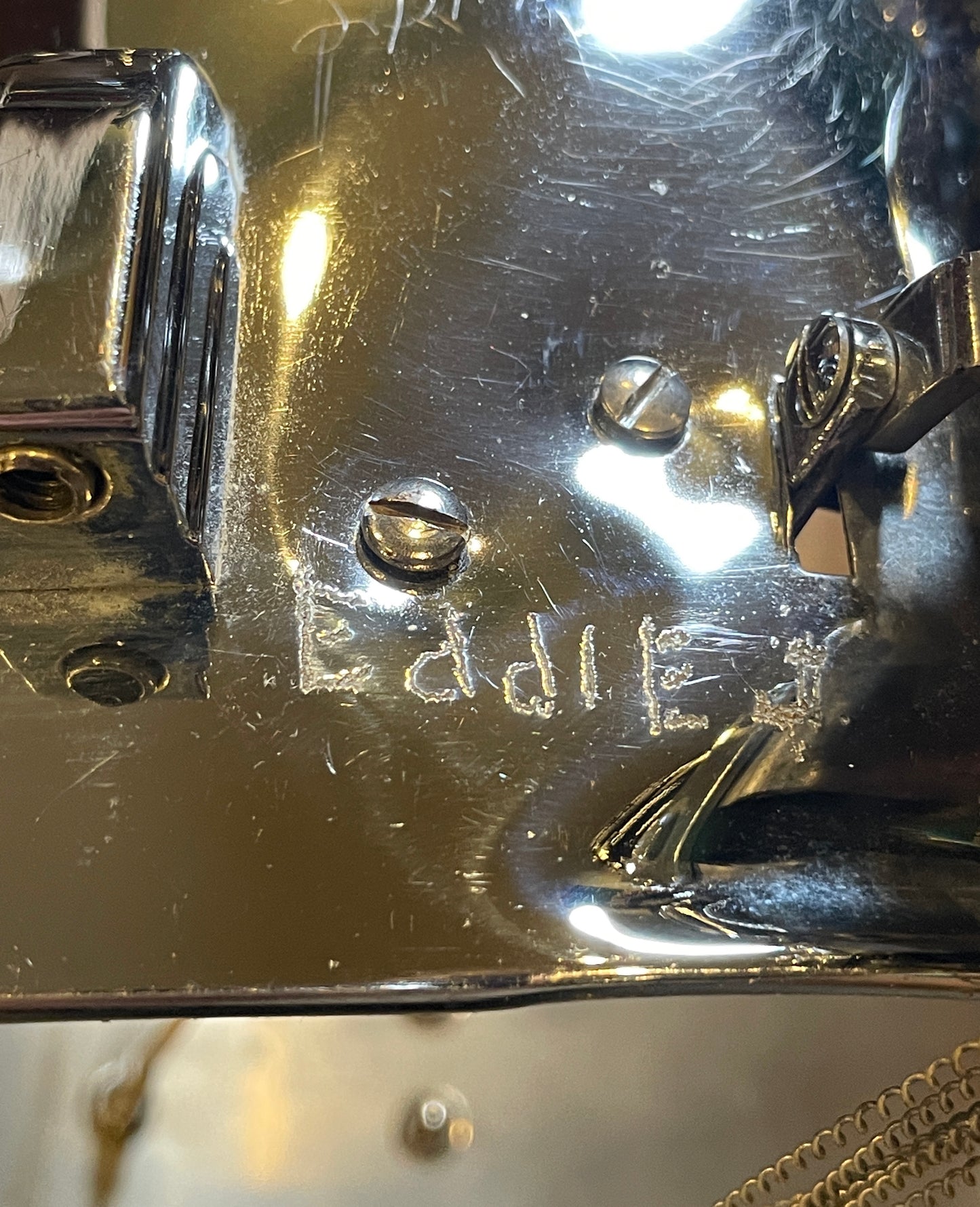 1930s Leedy 6.5x14 Chrome Over Brass Broadway Parallel Snare Drum COB *Video*