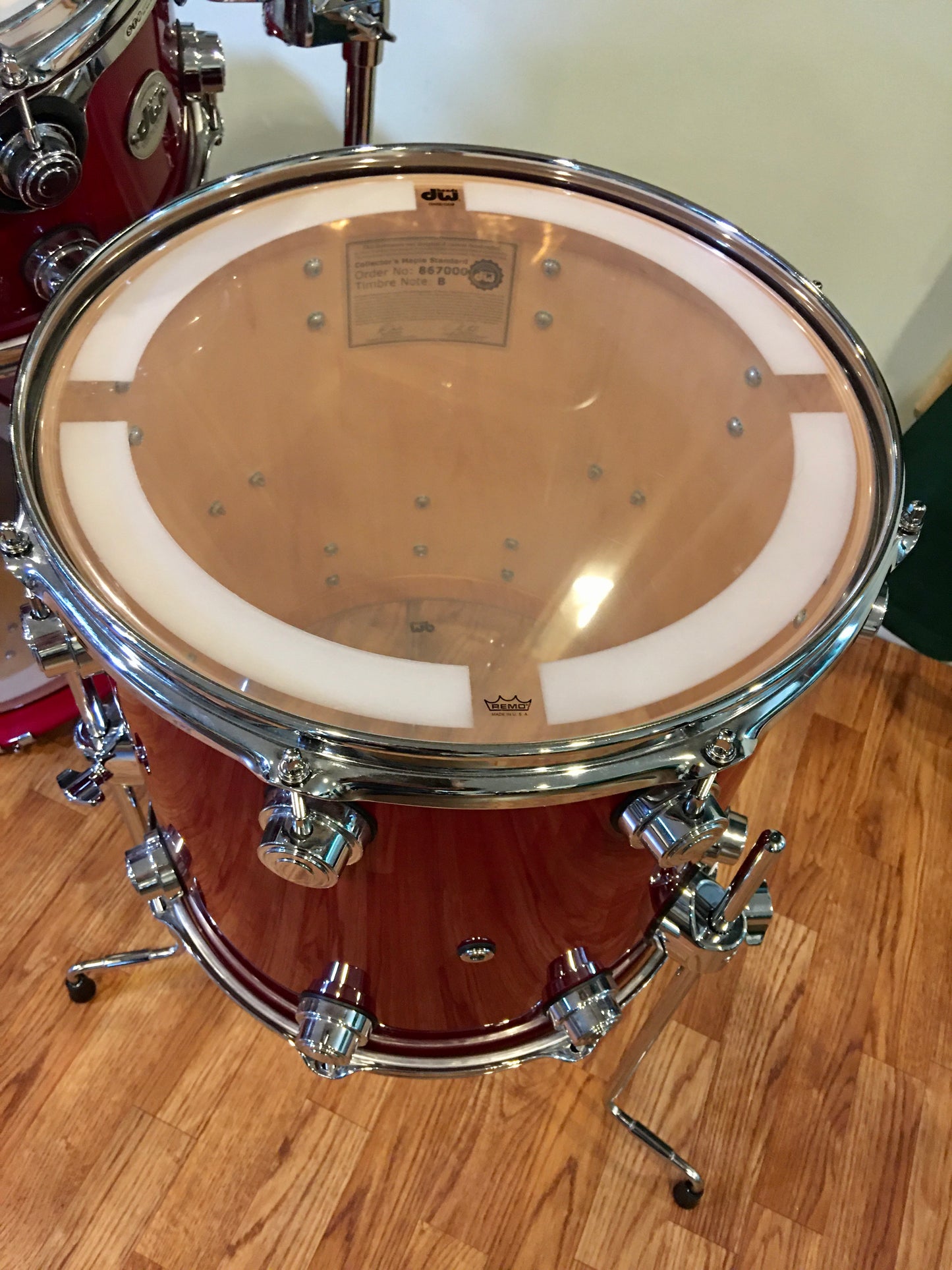 DW Collector's Series Maple Standard 4pc Drum Set Matador Red Lacquer 20/10/12/14