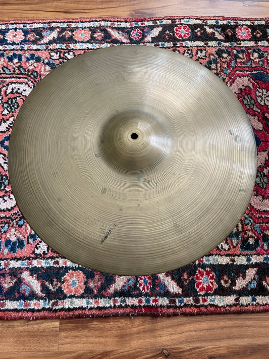 18" Zildjian A 1954-56 Large Block Stamp Crash Cymbal 1513g #796