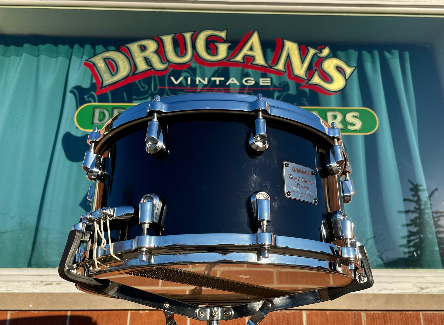 Yamaha 7x14 Birch Custom Absolute Snare Drum Black MIJ