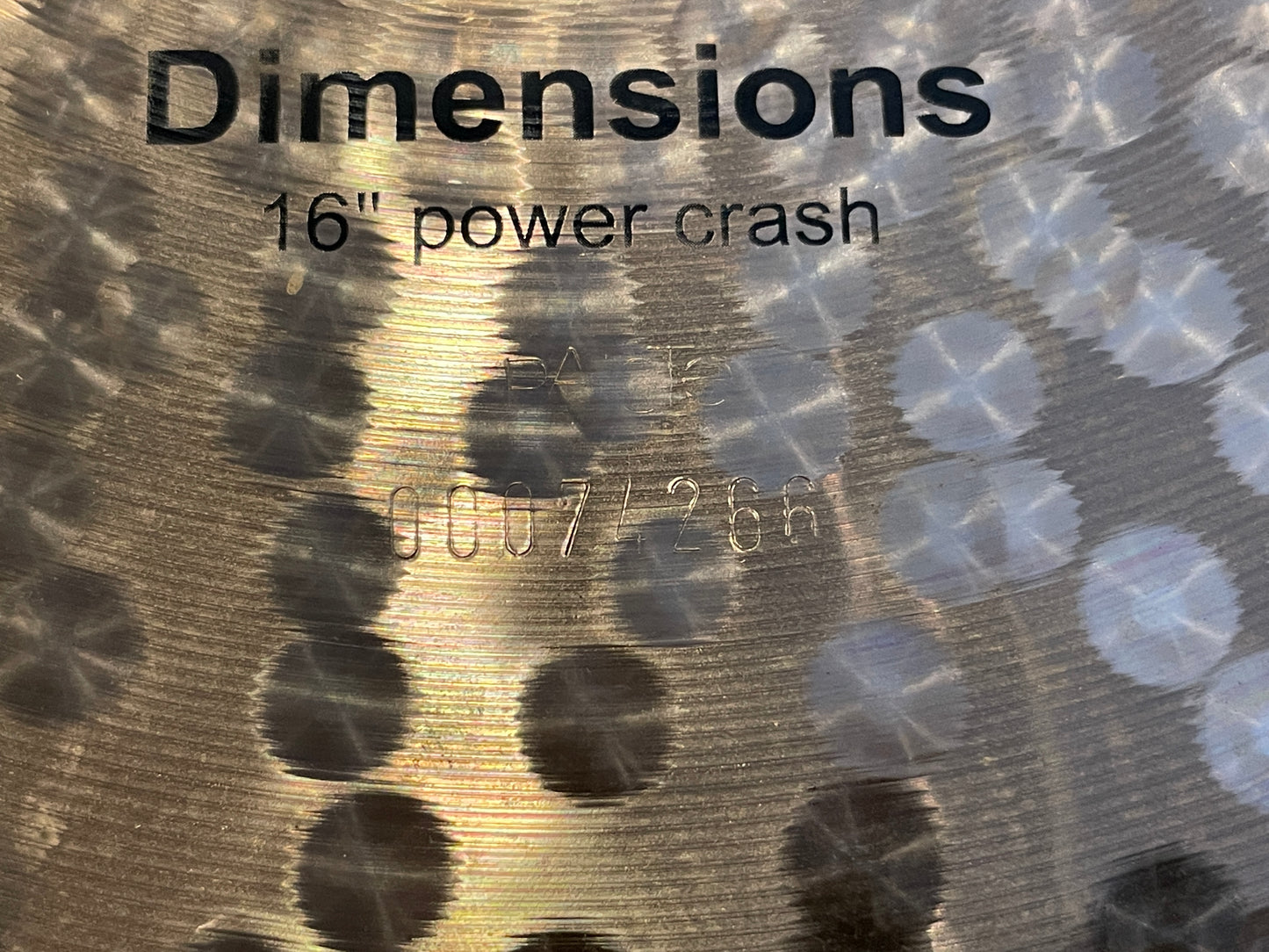 16" Paiste Dimensions Power Crash Cymbal 1176g